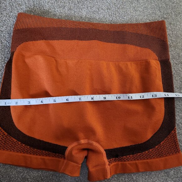 Orange and Brown Workout Shorts - Picture 6 of 11